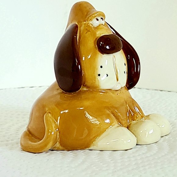Vintage Ceramic Sitting Hound Dog - Picture 2 of 6